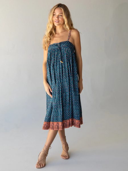 Emma Midi Dress - Indigo