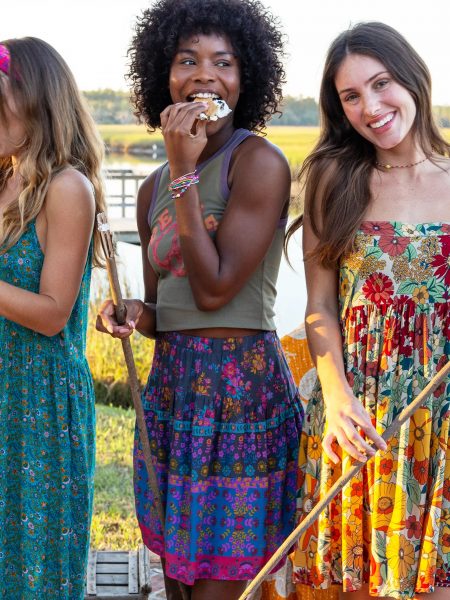Calla Skirt - Border Print